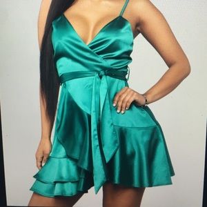 Satin Fashion Nova Dress